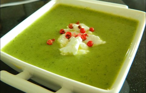 soupe froide courgette chevre frais