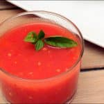 soupe froide tomate basilic