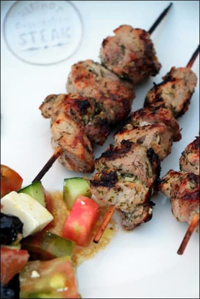 recette brochette porc grec