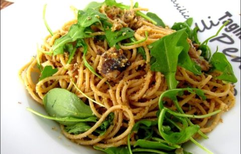 spaghetti à la sardine de Gordon Ramsay