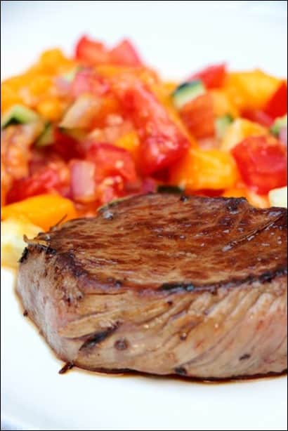 steak grillé salsa