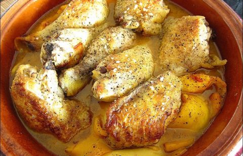 tajine de poulet à la mangue