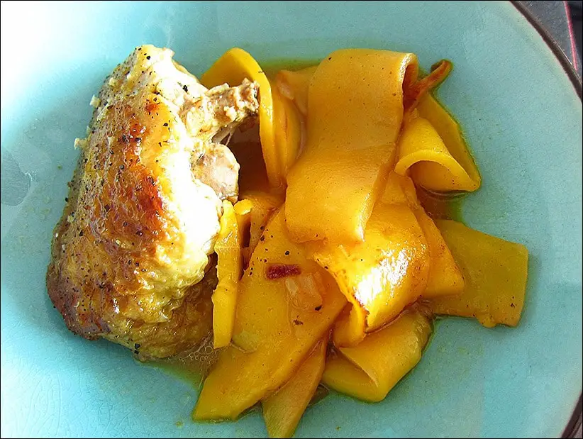 tajine poulet mangue gingembre