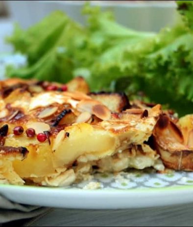 tarte au chèvre et pommes de terre
