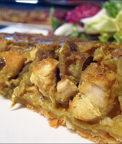 tarte tatin de poulet à l'indienne
