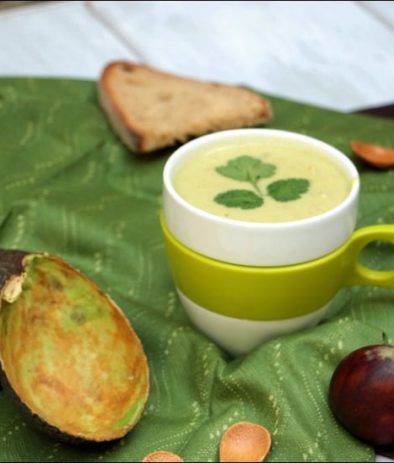 velouté d'avocat à la coriandre