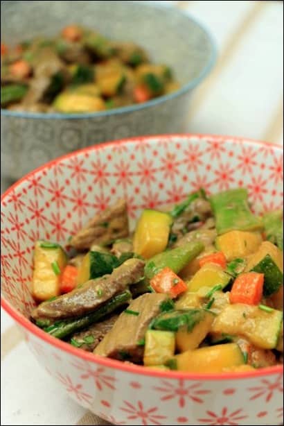 wok boeuf aux legumes