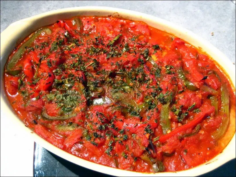 recette cabillaud tomate poivron