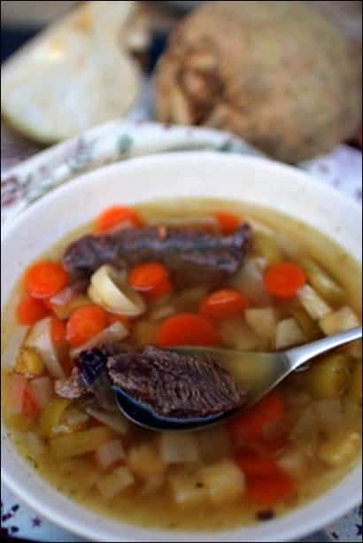 soupe boeuf navets