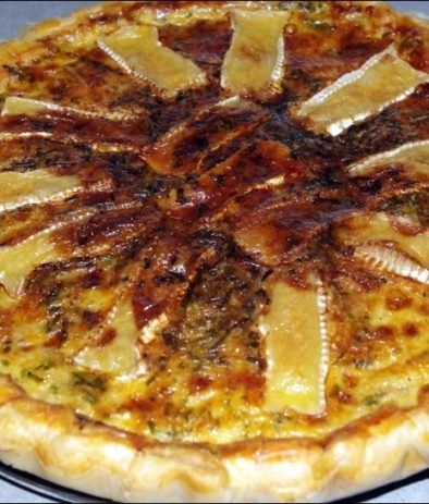 tarte aux lardons cancoillotte et camembert