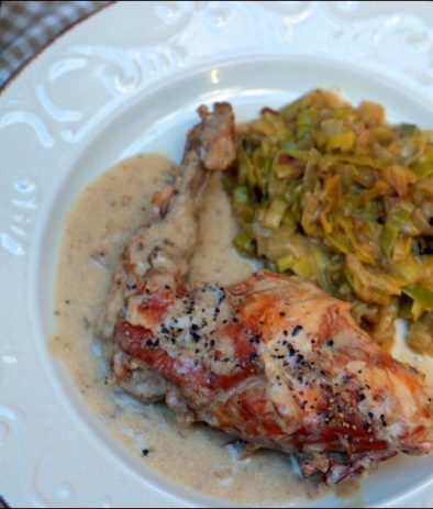 Lapin au cidre et poivre