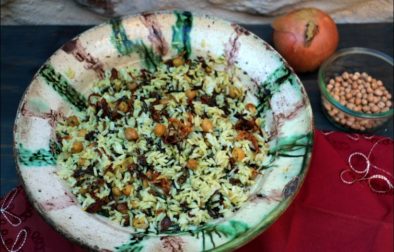 riz aux pois chiches, épices et raisins secs de Yotam Ottolenghi