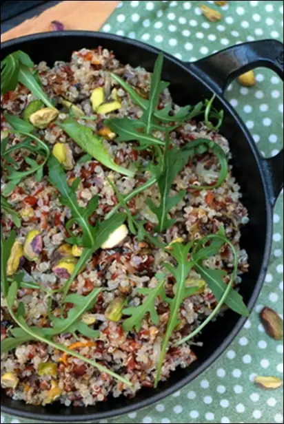 riz sauvage et quinoa