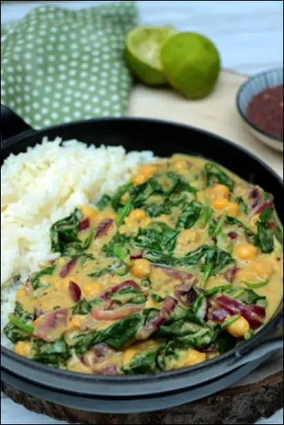 curry épinards pois chiches