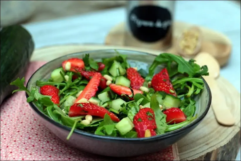 salade fraise concombre