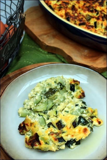 gratin courgette brousse menthe