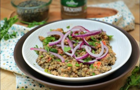 purée de lentilles du Puy au tahini et au cumin de Yotam Ottolenghi