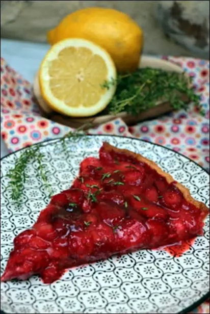 tarte fraises thym