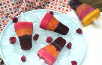 esquimaux tricolores au yaourt et fruits d'été