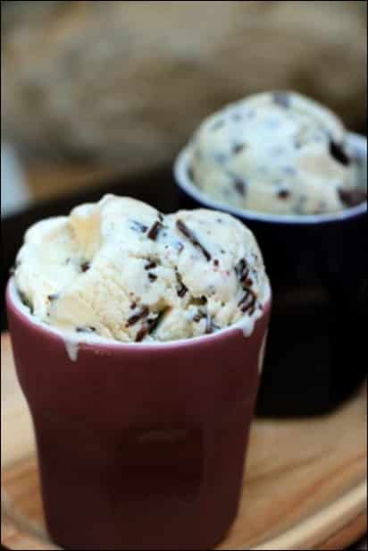 recette glace vanille pepite chocolat