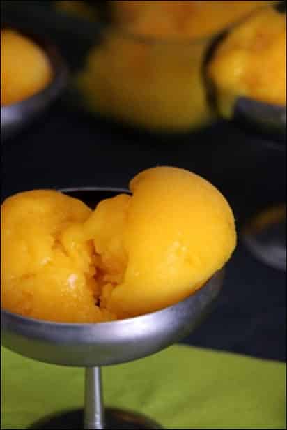 recette sorbet mangue citron vert