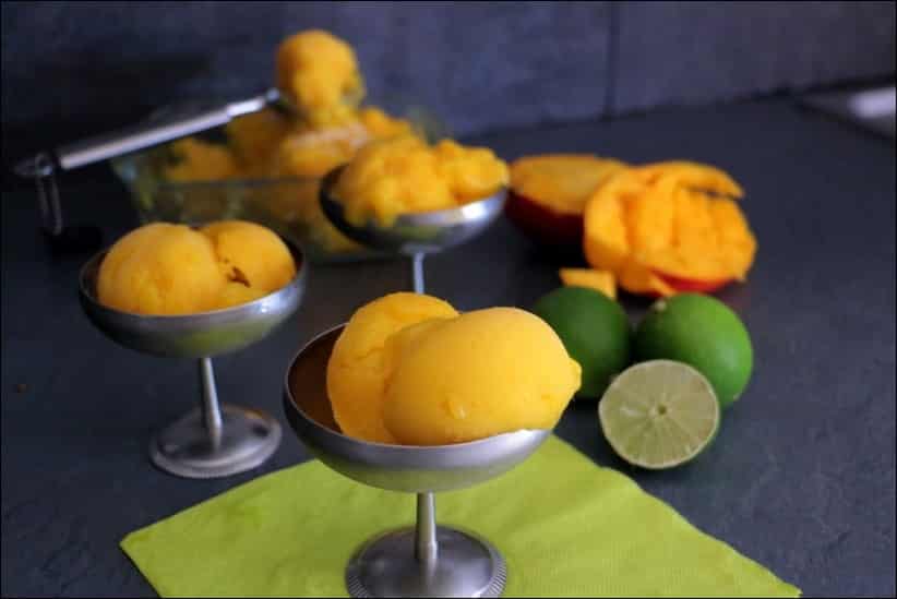 sorbet mangue citron vert