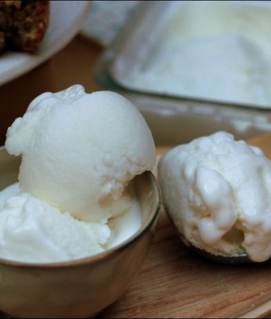 glace orientale à la fleur d'oranger