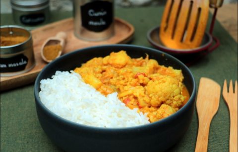 chou-fleur crémeux au garam massala
