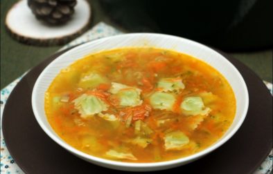 soupe bouillon aux ravioles