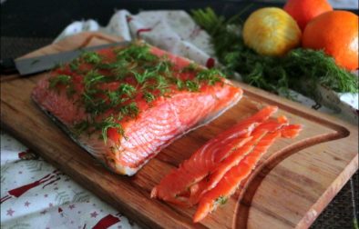 saumon gravlax aux agrumes