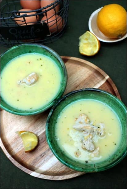 soupe poulet citron