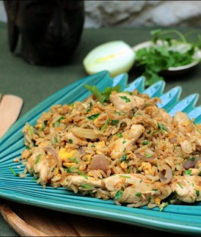 riz frit thaï au poulet