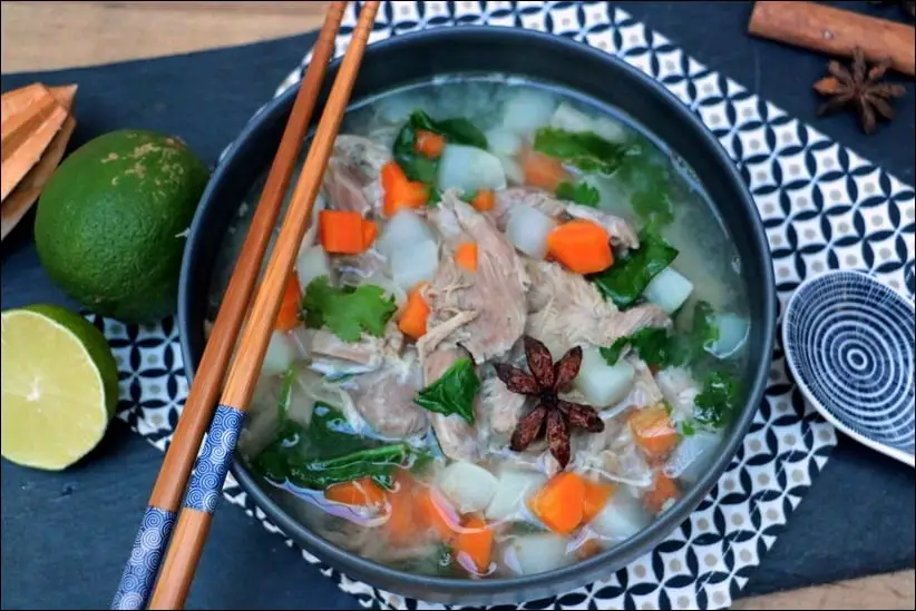 soupe legumes porc