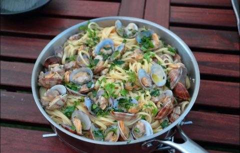 pâtes alla vongole de Cyril Lignac