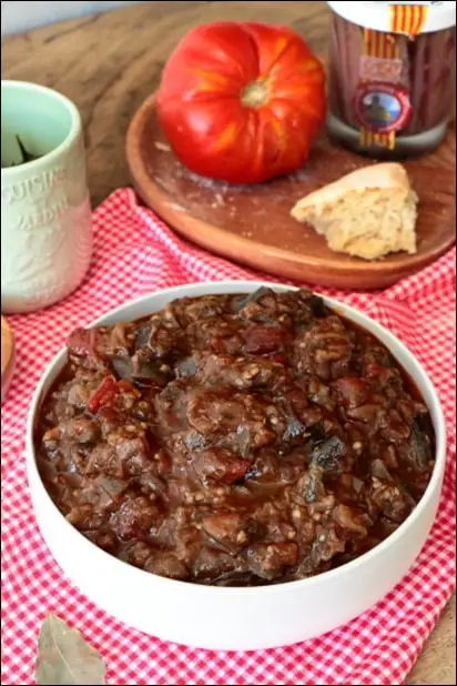 aubergine tomate froide