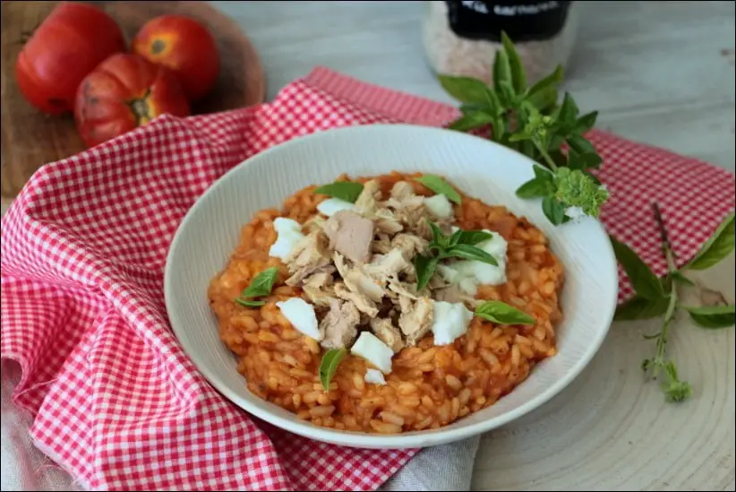 risotto à la tomate thon et olives de Cyril Lignac