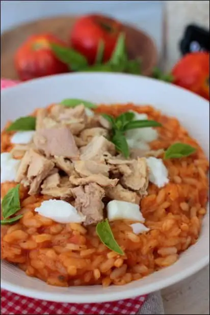 risotto thon sauce tomate