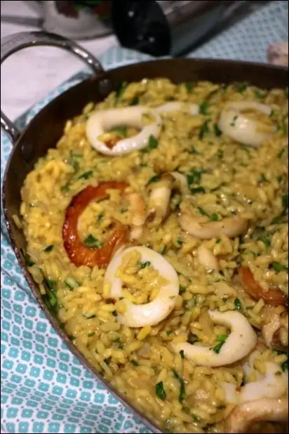 riz calamar façon risotto
