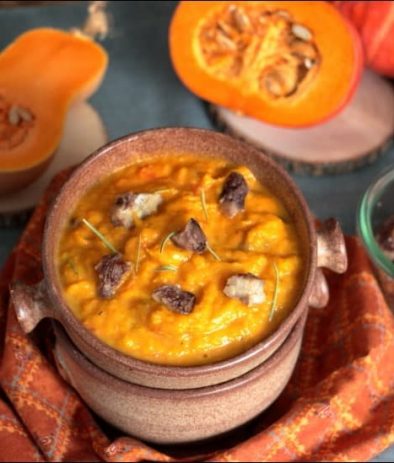 purée de courge aux marrons