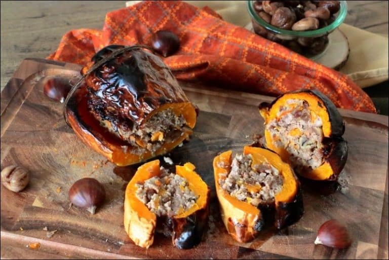 Butternut farcie aux marrons - Happy papilles