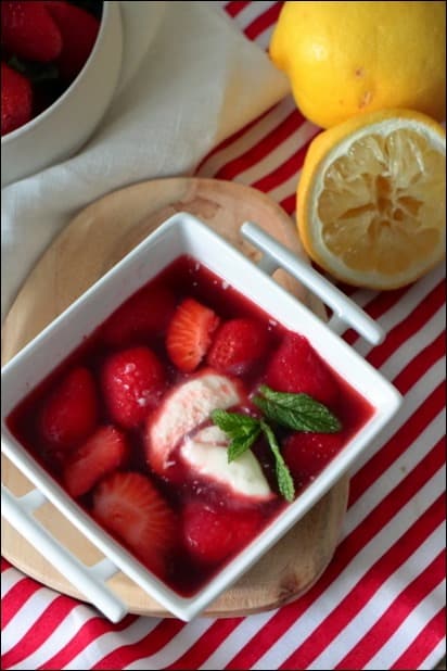 soupe aux fraises cyril lignac
