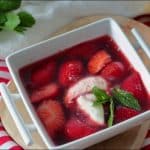 soupe fraise menthe