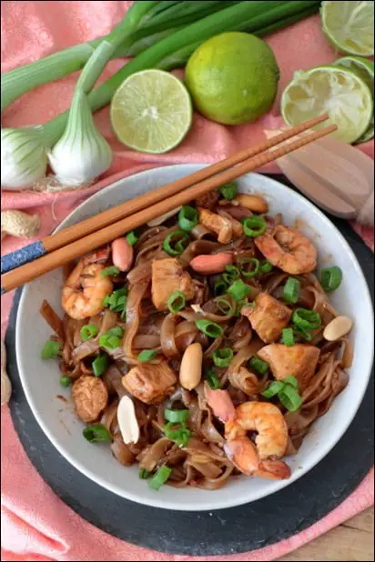 pad thai poulet crevettes de cyril lignac