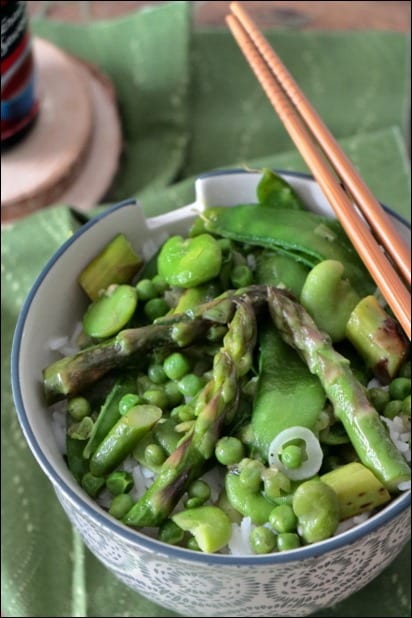 wok de légumes croquants