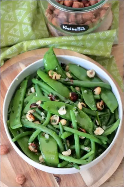 salade haricots verts noisettes