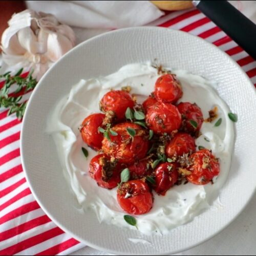 tomates rôties et yaourt citronné de Yotam Ottolenghi
