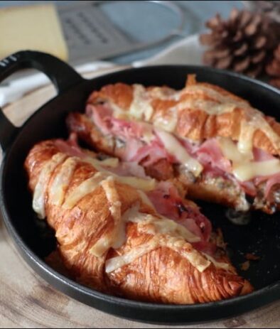 croissants au jambon et fromage de Laurent Mariotte