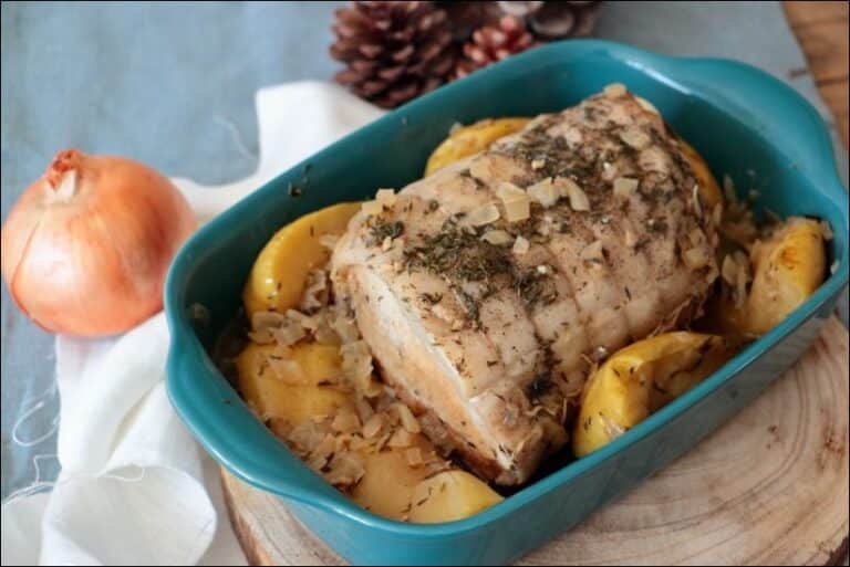 Rôti de porc aux pommes et au cidre - Happy papilles