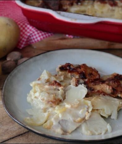 gratin de topinambours et pommes de terre