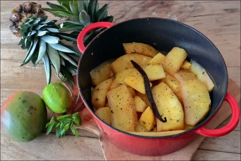 mijoté ananas mangue vanille
